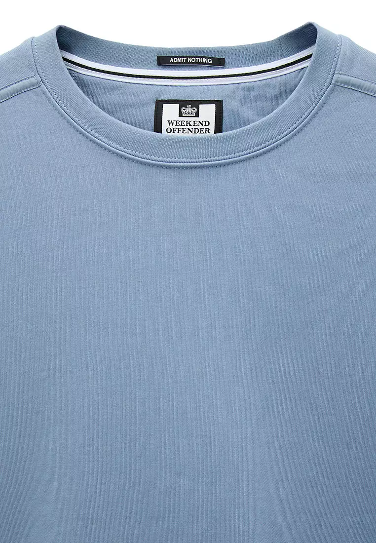 MENS BLUE SHADOW THUNDER CREW WITH PARACHUTE BINDING