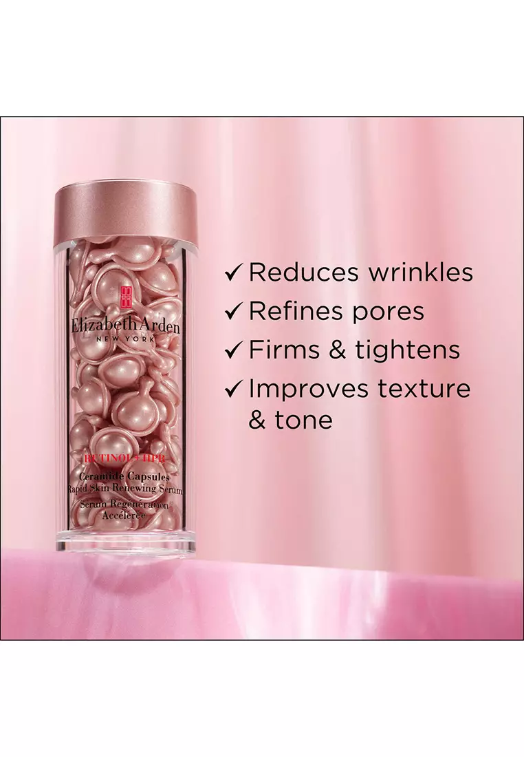 Elizabeth Arden Retinol + HPR Ceramide Capsules Rapid Skin Renewing Serum 90pcs