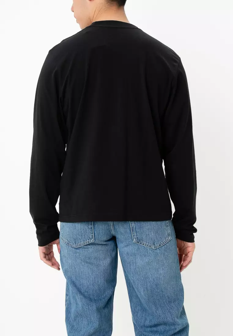 Organic Cropped Fit Long Sleeves Tee