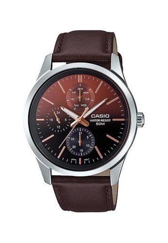 CASIO brown Casio Multi Hands Analog Watch (MTP-E330L-5A) 6B117ACC03B4A8GS_1