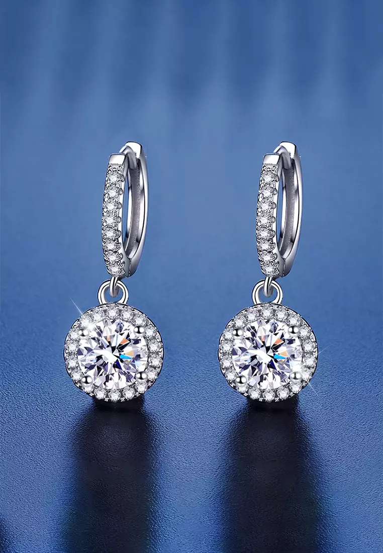 Anting Anting Wanita Berlian Sertifikat GRA Fashion Korea Tusuk Giwang