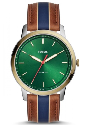 Jual Fossil Fossil The Minimalist Blue Dial 44mm Blue Brown Leather Strap Jam Tangan Analog Pria Fs5550 Original Dan Garansi Resmi Watch Care Original Zalora Indonesia