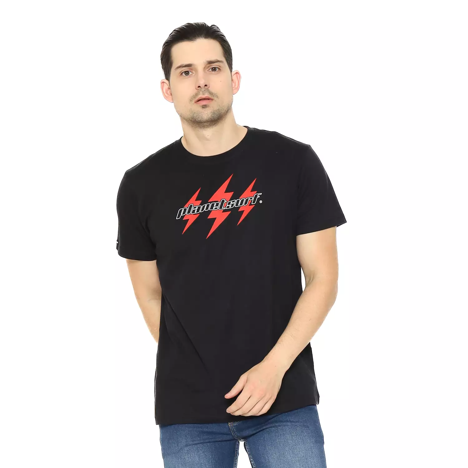 Planet Surf Clothing Kaos Lengan Pendek Pria Glitzern Men Tee Planet Surf