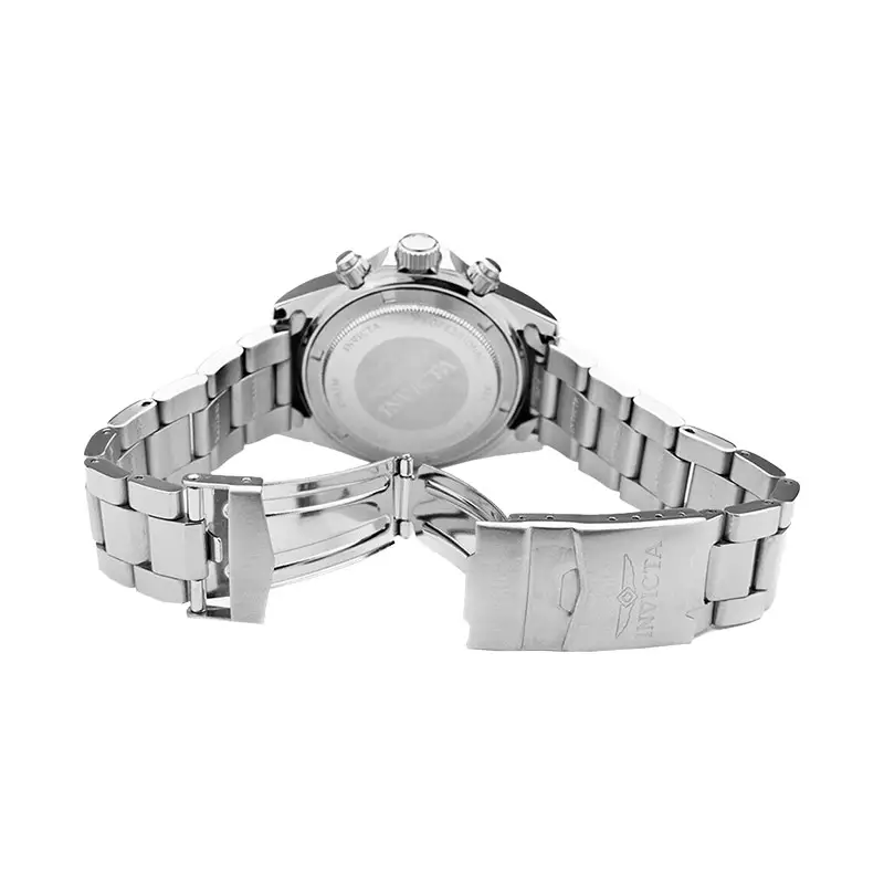 Jam Tangan Pria INVICTA Speedway 17023 Men Chronograph White Dial Stainless Steel Strap