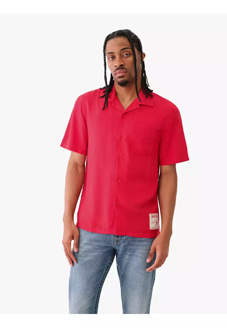 Jual True Religion True Religion Men Shirts SS CAMP COLLAR