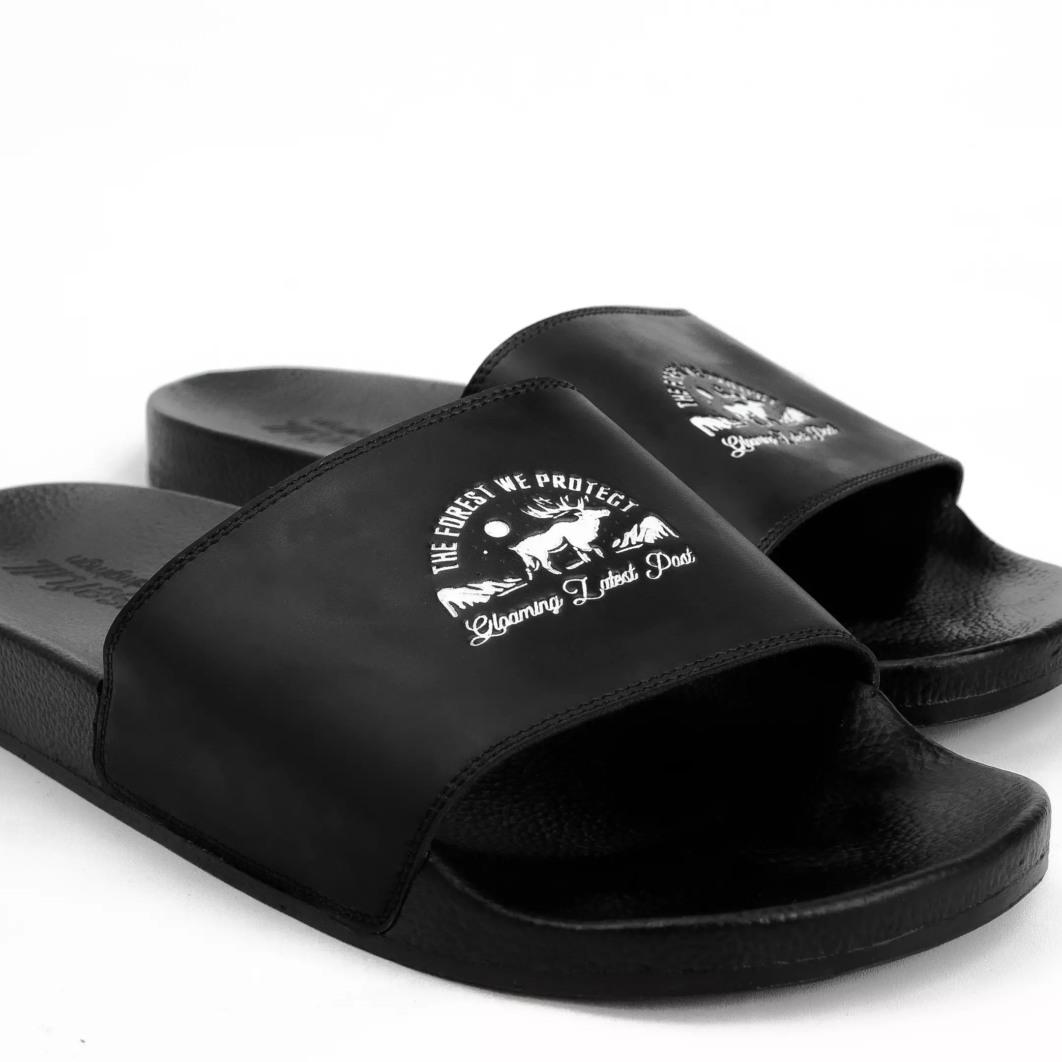 Slip On R-Deer Black Sandal Slop