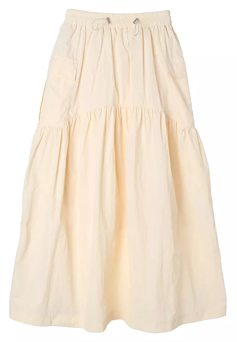 Earth, Music & Ecology - Inari Drawstring Skirt Ecru