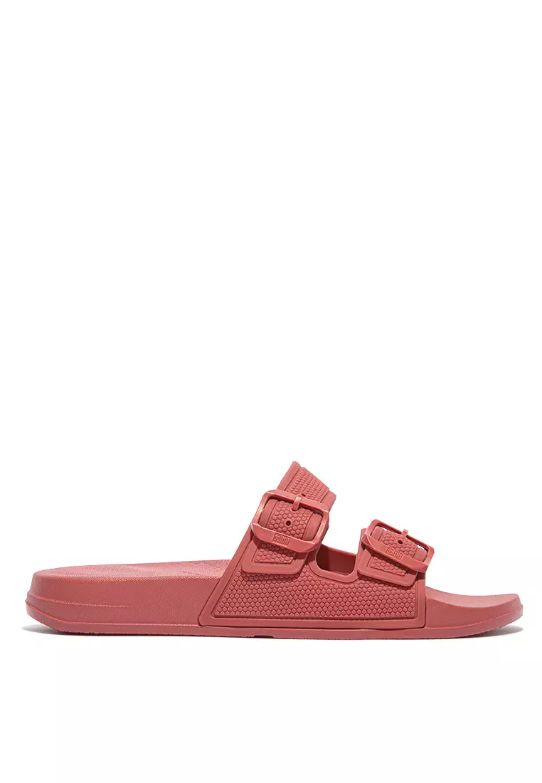 Red discount womens slides