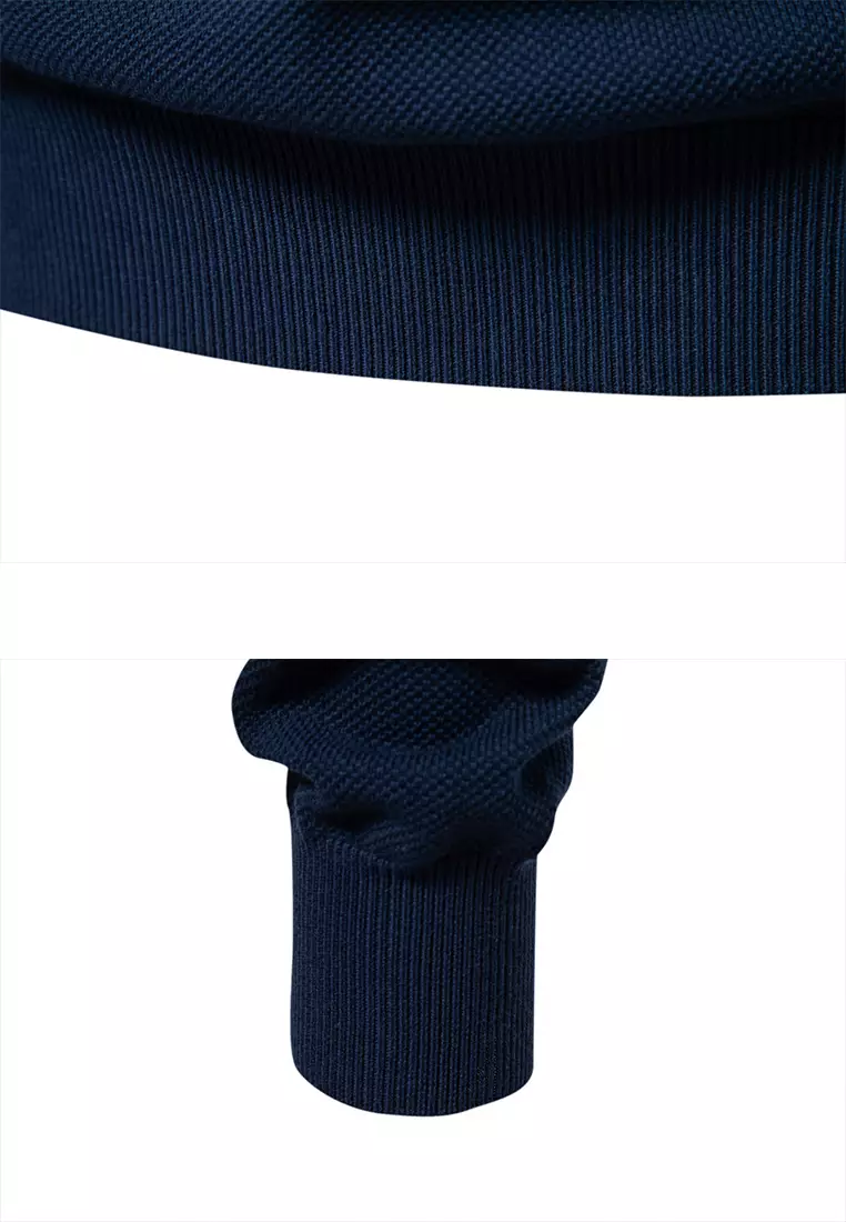 Contrast Stand Collar Knitwear AX-SW135
