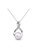 Her Jewellery white and silver Ribbon Pearl Pendant -  Made with premium grade crystals from Austria HE210AC49ITUSG_3