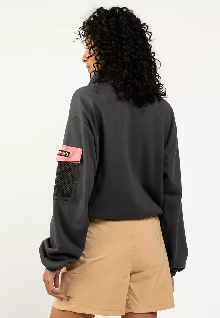 Painted Peak Cropped Fleece Sweatshirt