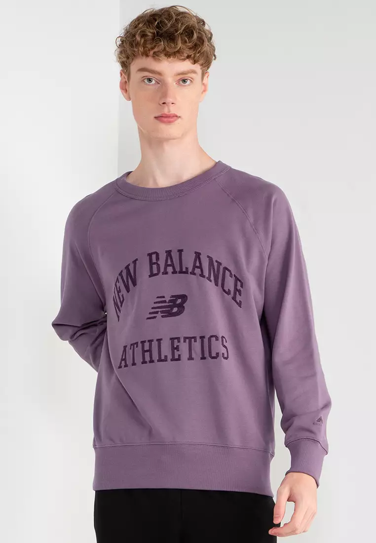 Purple new balance online hoodie