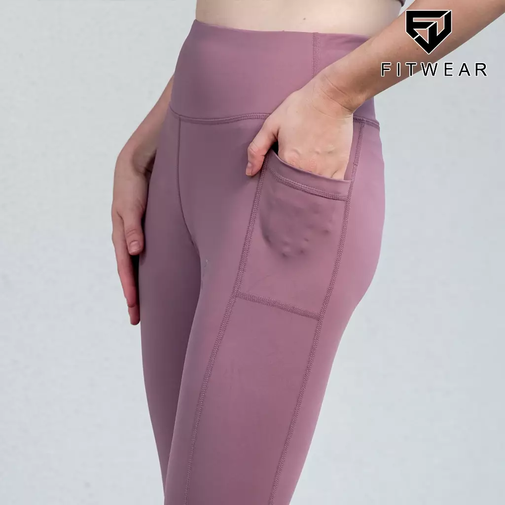 Fitwear - Legging Big Size Olahraga Wanita LAYLA ACTIVE 2 POCKET - LAVENDER