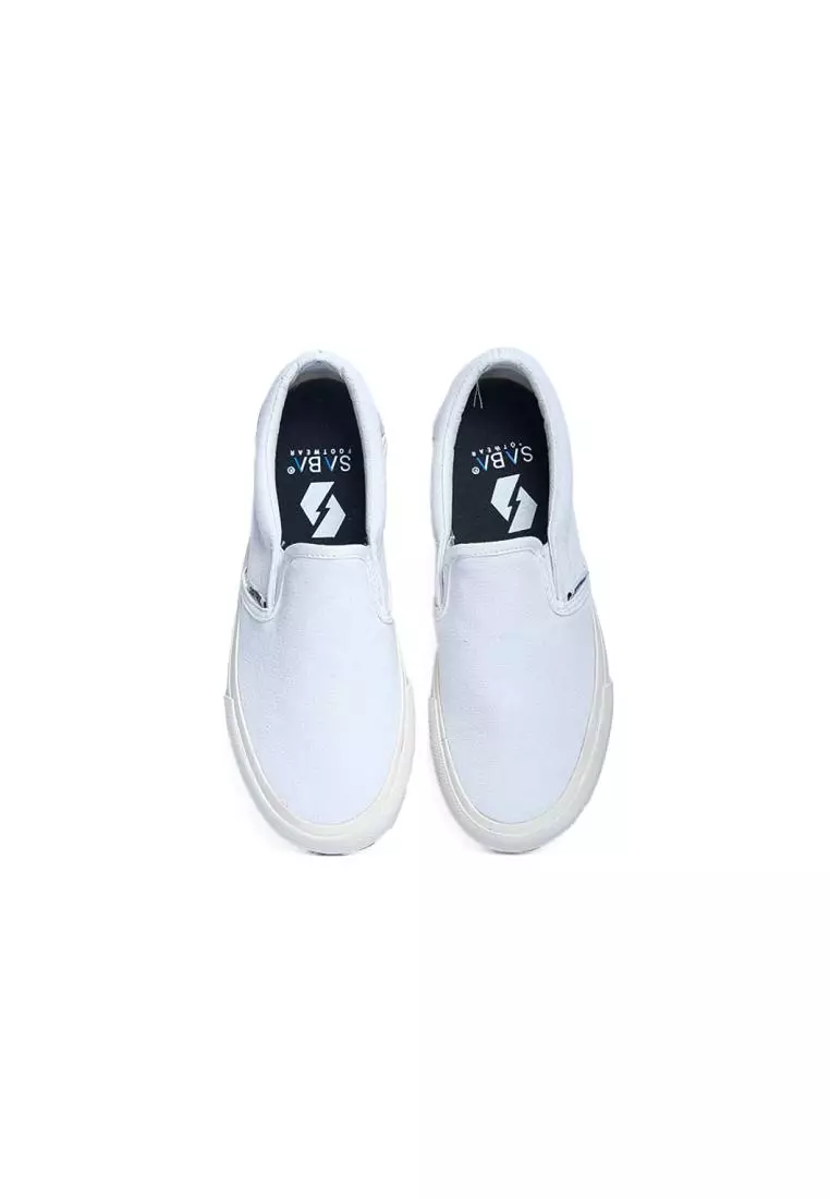 Saba Vintage Slip On Tripple White