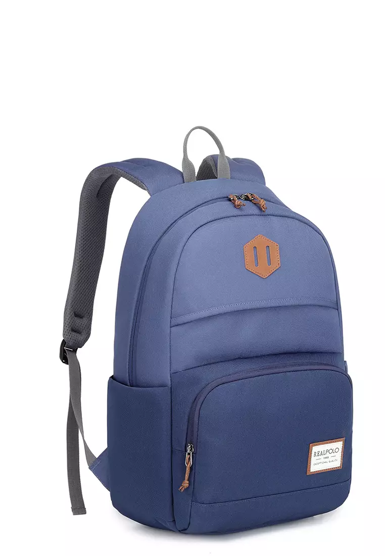 Real Polo Tas Ransel Kasual BCJ - Tas Ransel Pria Tas Ransel Wanita Tas Ransel Unisex - Backpack Daypack Up To 14 Inch