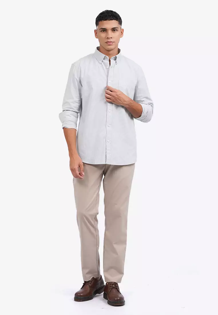 Long Sleeve Micro Stripe Shirt