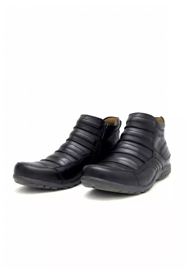 Sepatu kulit casual boots Justin Otto pria art AS 830