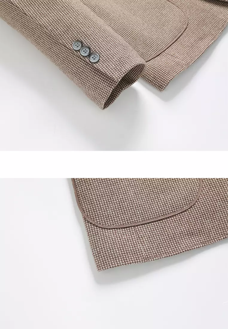 Non Iron Plaid Suit Jacket LB6670