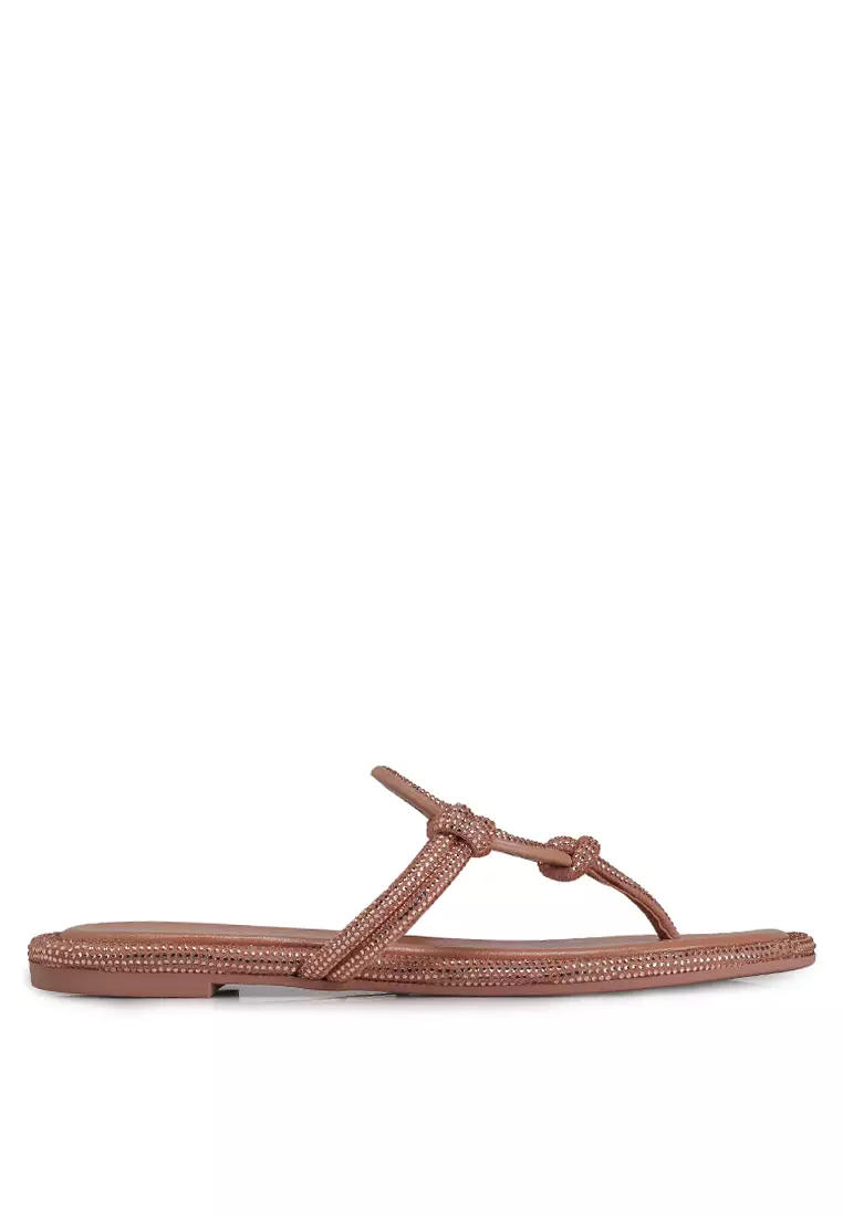 Discount on Tory Burch  shoes - SKU: Miller Pave Knotted Sandal (nt)