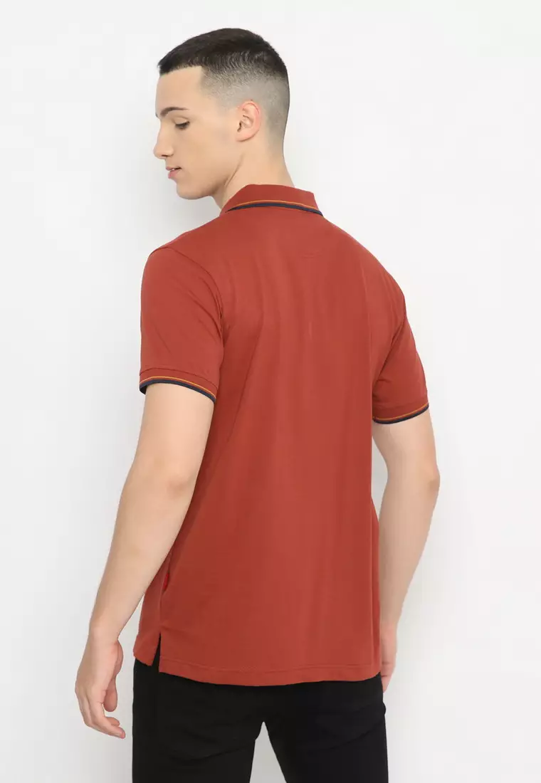 POLICE Polo Shirt Krah Stripes Pria 207200281