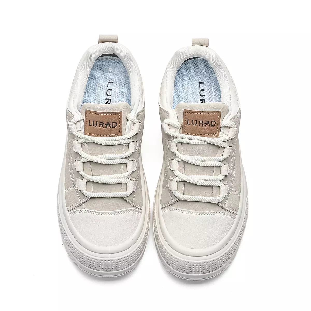 LURAD Sepatu Wanita Simple Polos Jalan santai Sneakers Cewek Stylist QY813