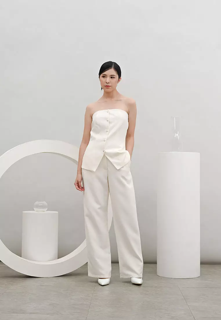 Capsule Tube Top in White