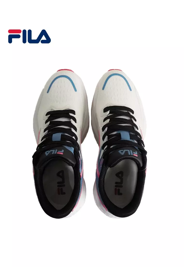 Womens Lite Sustain Run LS WT/BLU/PNK