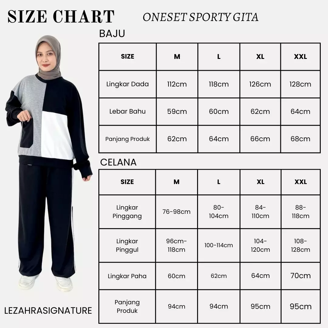 Gita Training Set Pocket | Setelan Olahraga Wanita Size M-XXL ABU MUDA
