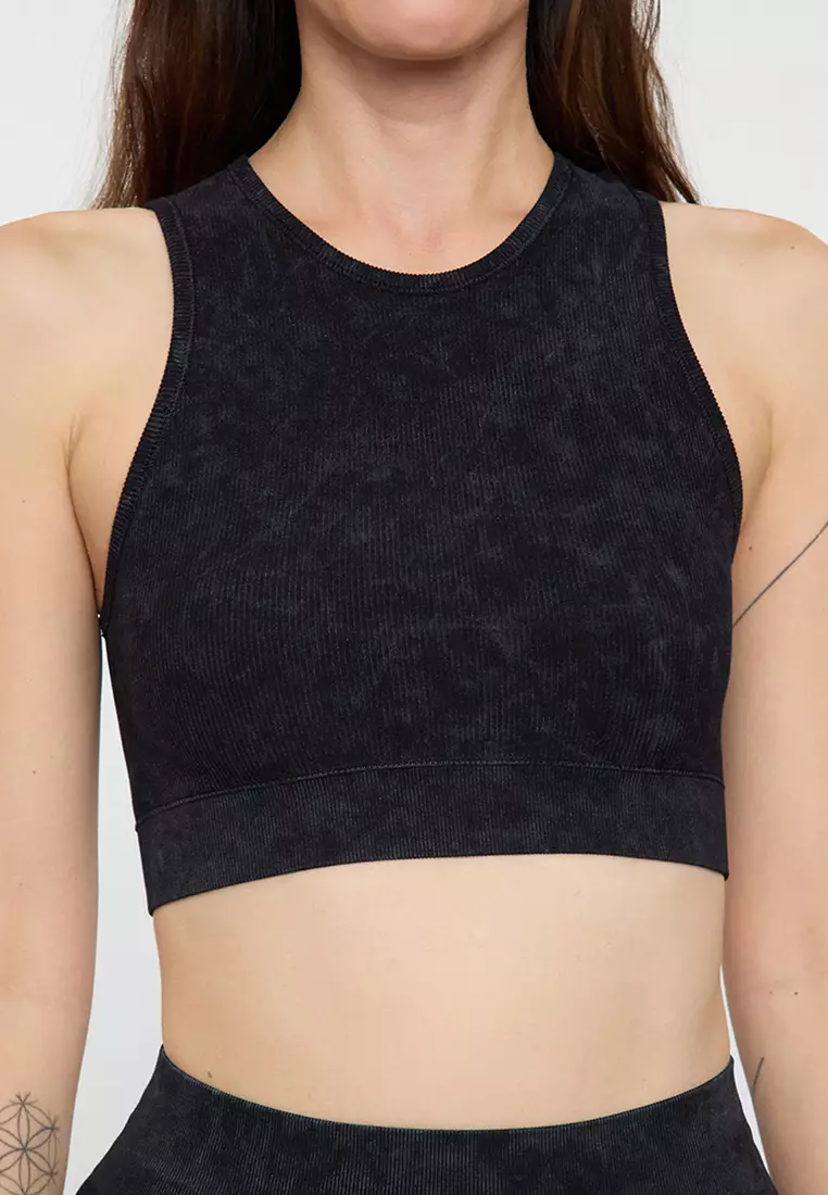Seamless Ribbed Sports Bra