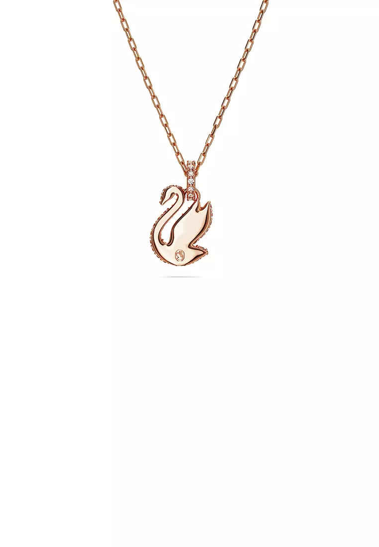 Buy Swarovski Swarovski Iconic Swan Pendant, Swan, Small, White, Rose