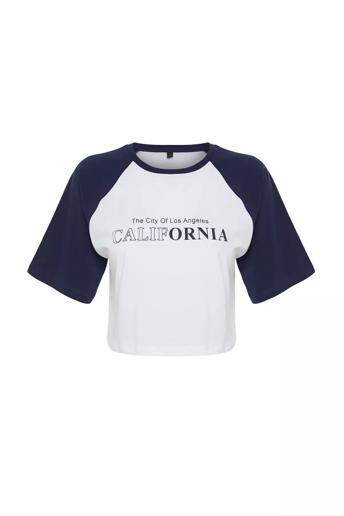 Color Blocked Crop T-Shirt