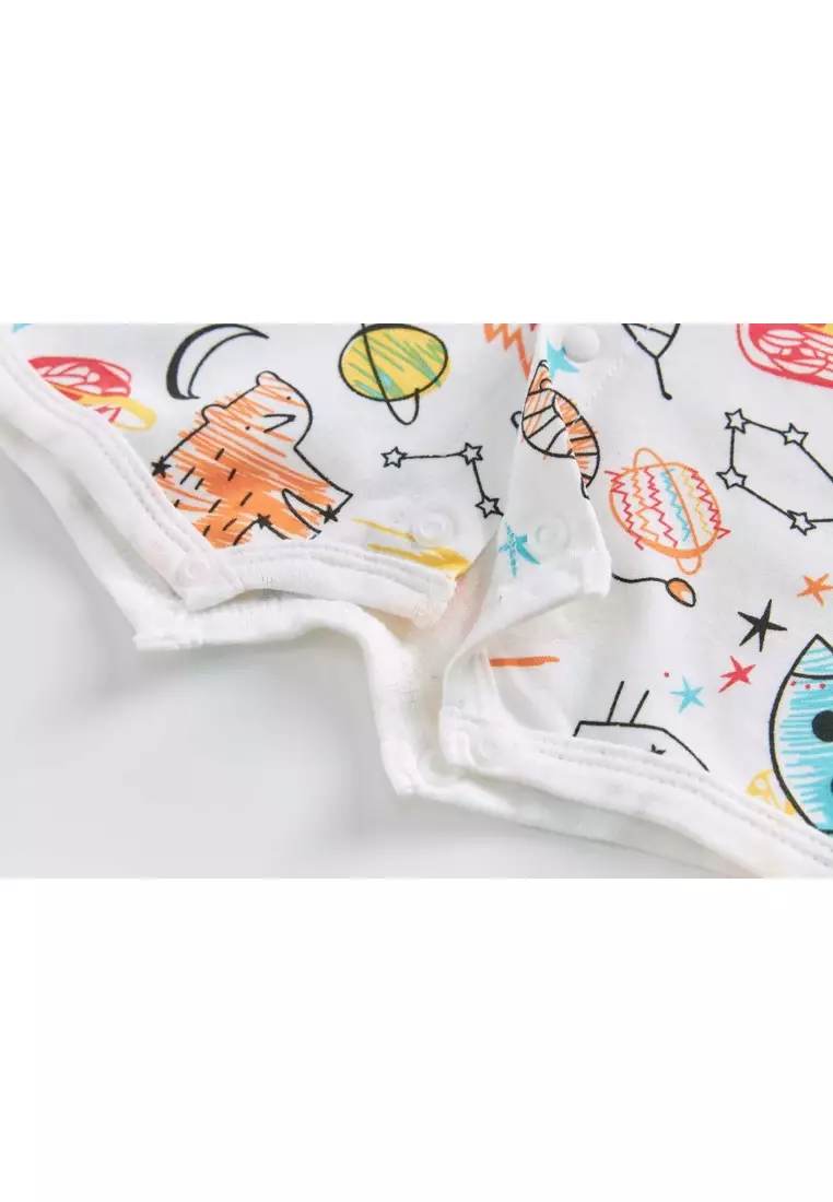 Buy Little Kooma Baby Boy Space Rocket Lion Romper 2026 Online | ZALORA