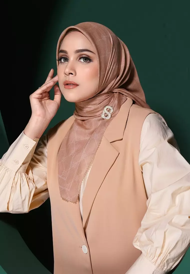Decorda Voile Square - Peach Bloom