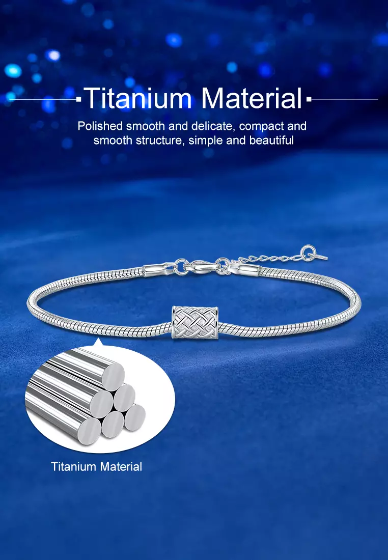 Gelang Pria Titanium Anti Pudar Fashion Bracelets Gelang Cewek