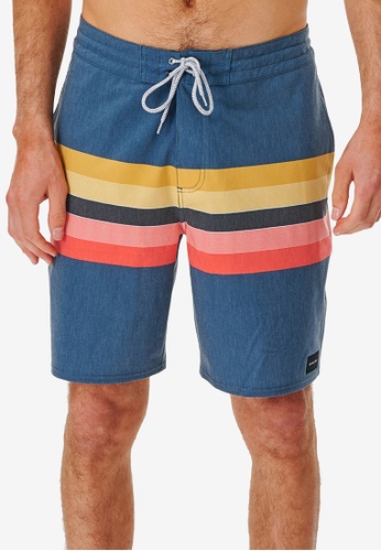 Rip Curl grey and blue Lined Up 19" Layday Boardshorts 6A5E8AA3A0FB8CGS_1