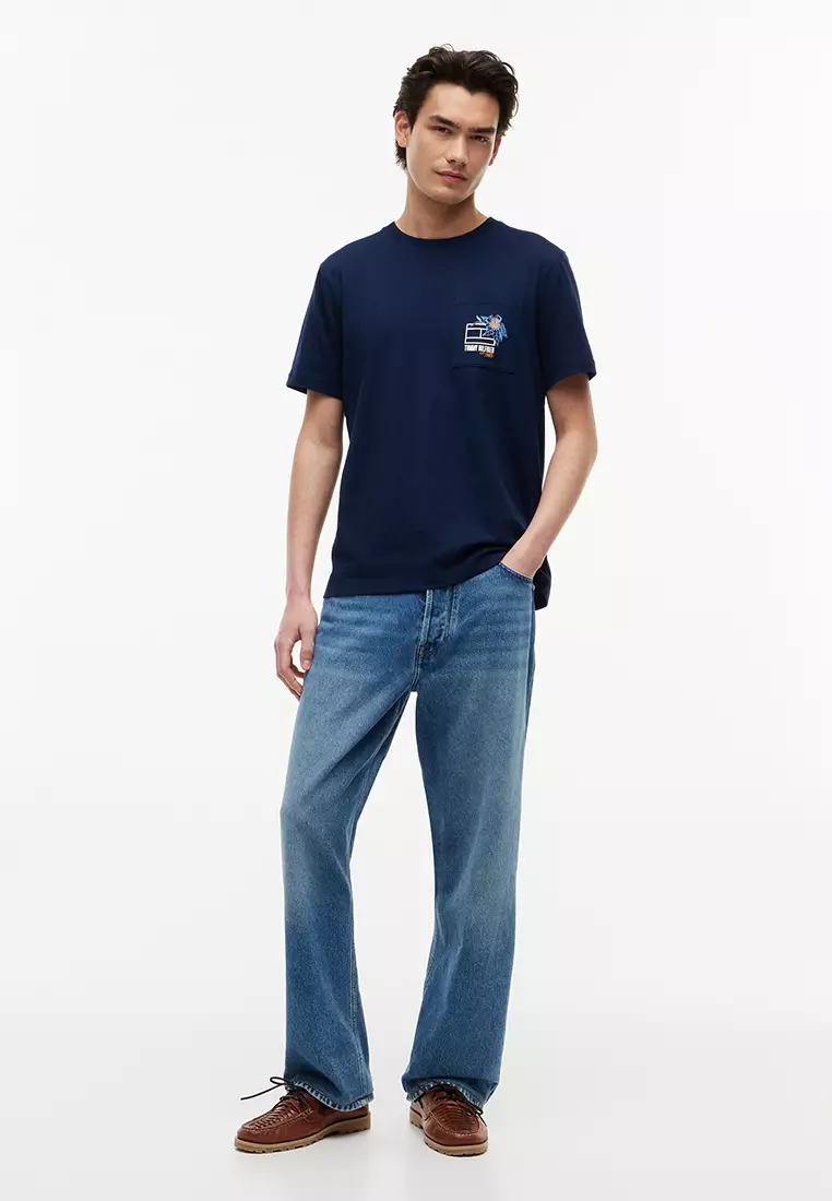 Summer Floral Graphic Pocket Tee - Th Mainline