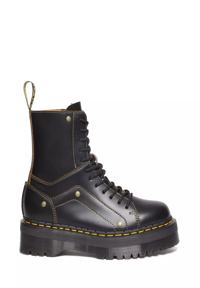 Discount on Dr. Martens  shoes - SKU: Jadon Decon Lace-To-Toe Vintage Smooth Platform Leather Boots