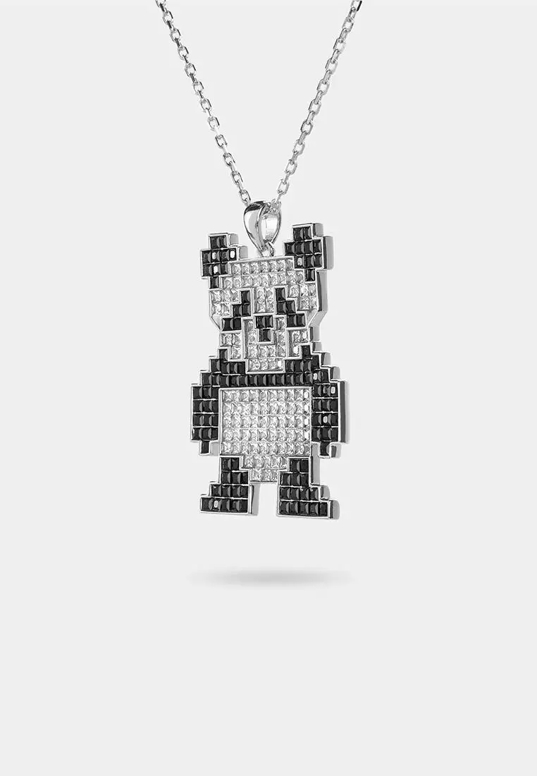 Pixel Giant Panda Pendant 017