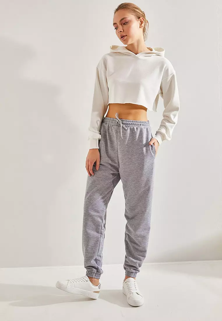 Women's Two Thread Cuff And Elastic Waist Sweatpants