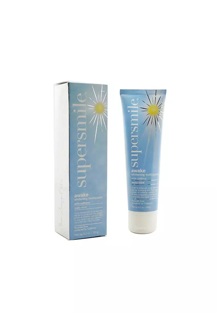 Supersmile - Awake Whitening Toothpaste With Caffeine - Zesty Mint (Fluoride Free) 119g/4.2oz