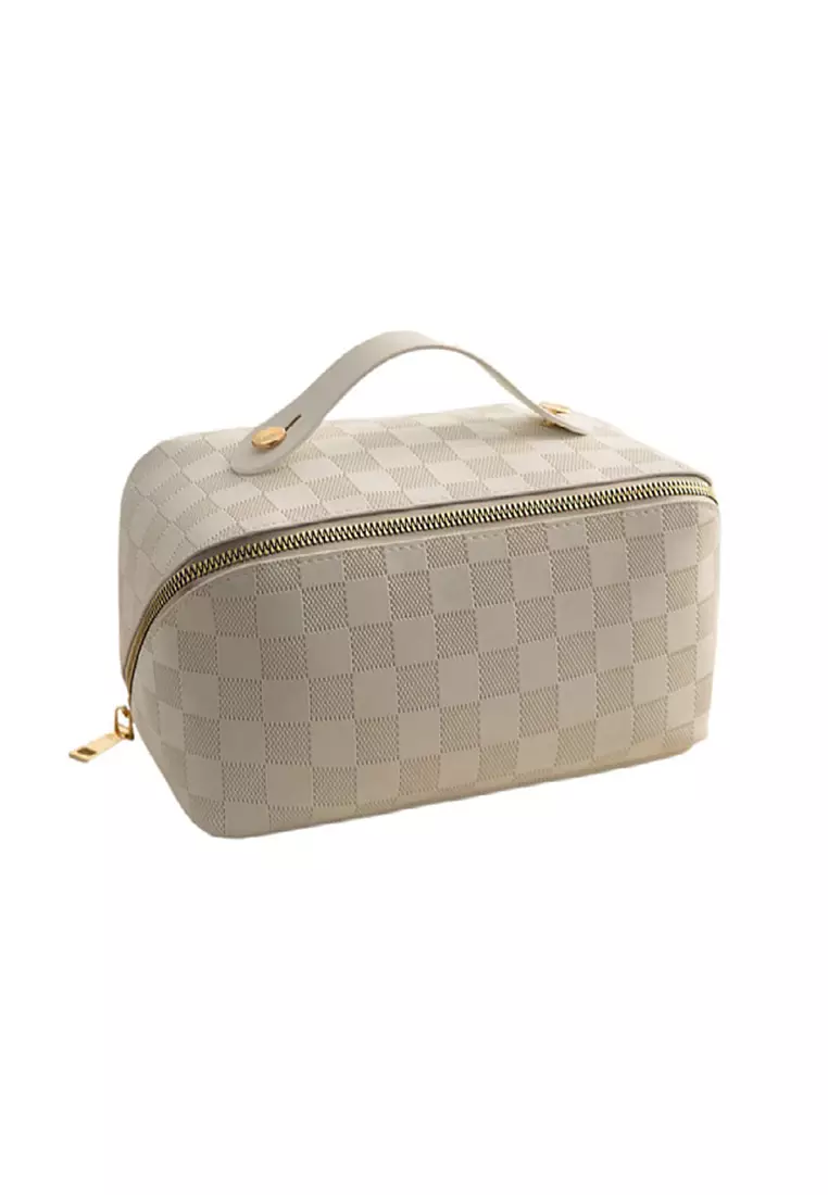 Louis vuitton checkered makeup bag deals