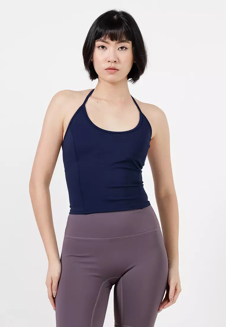 Ultra Move Scoop Halter Tank Top