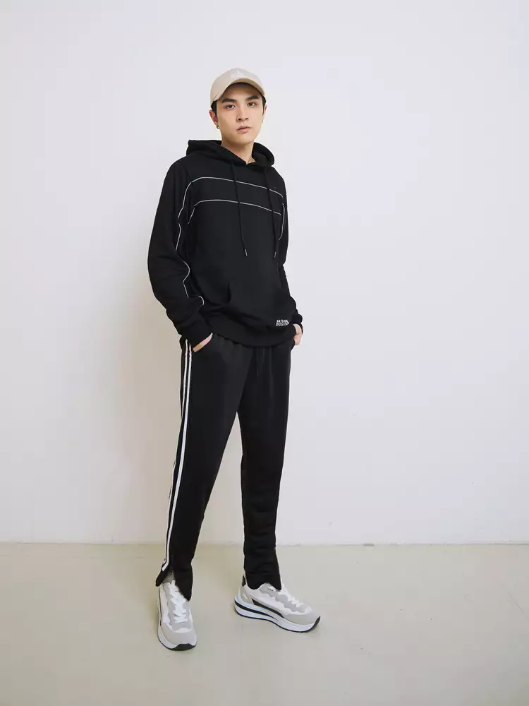 Buy OBSTYLE Contrast Moisture Wicking Athletic Long Pants KL1320
