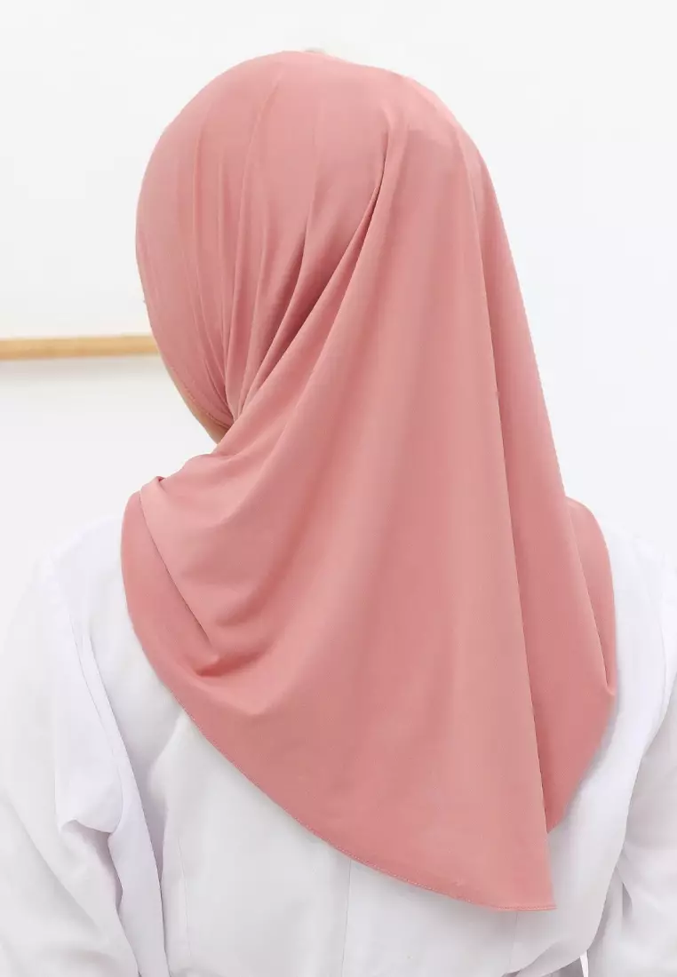 Jilbab Wanita Instan Curve Hijab Dusty Pink