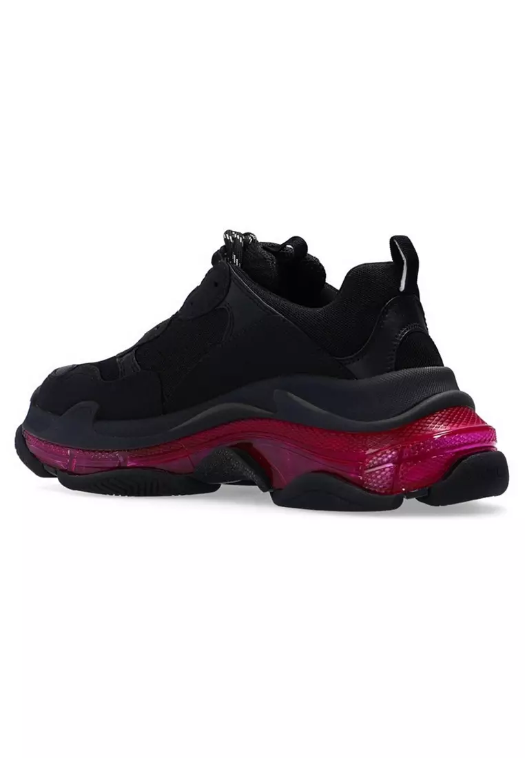 Balenciaga triple s black clear hot sale sole womens