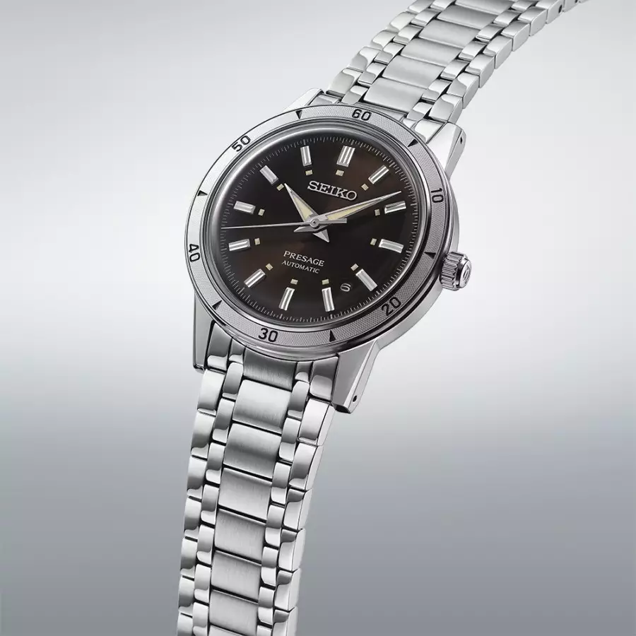 Seiko SRPL09J1 Silver Dasar Hitam Cowok