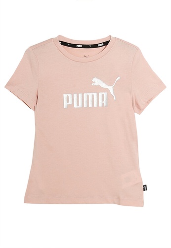 PUMA pink Essentials+ Logo Youth Tee F771BKA4226415GS_1