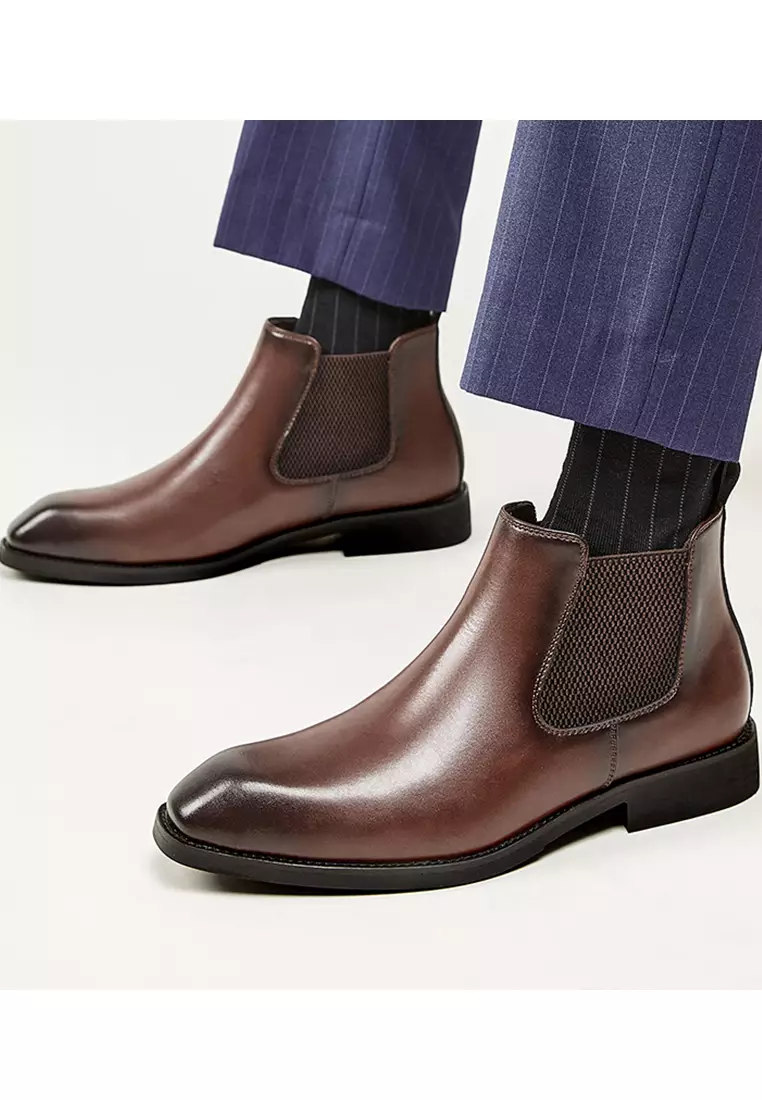 Business Leather Chelsea Boot KB25M01