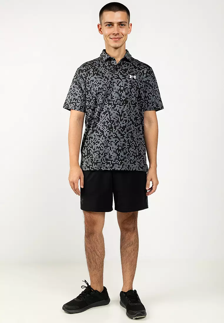 Men's Tee To Green Printed Polo Shirt