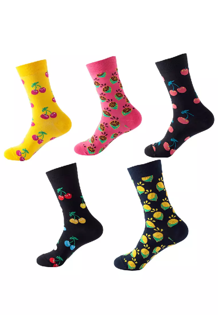 One Grocery Style Set Of 5 Pairs Pattern Cozy Socks (Eu34-Eu39)  Ogshs202248-252 2023 | Buy One Grocery Style Online | Zalora Hong Kong